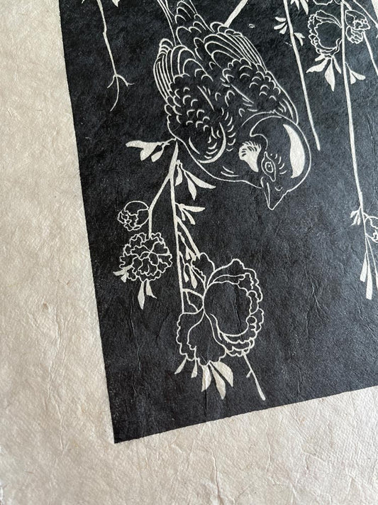 Sparrow on flower Tree