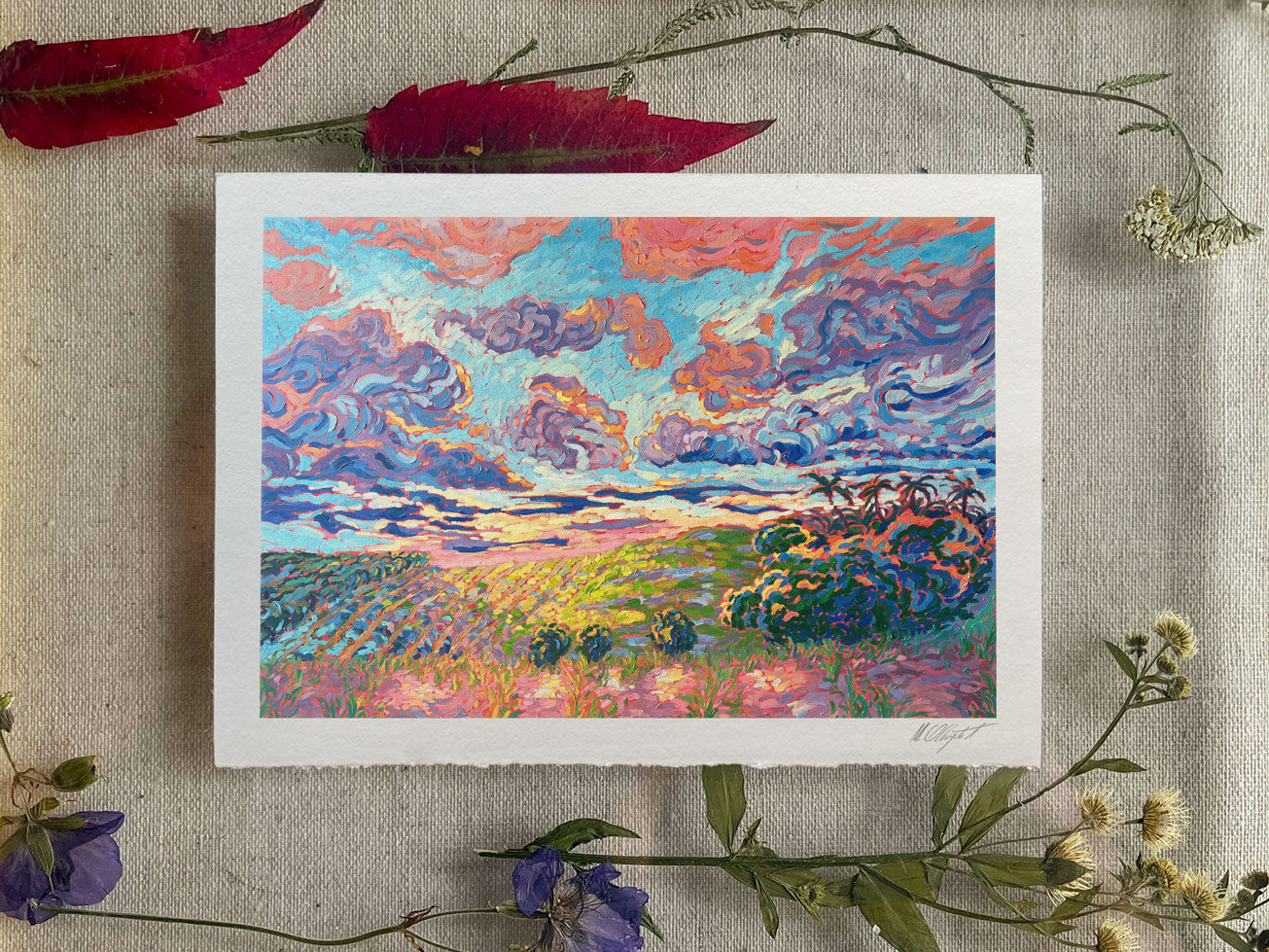 "Plantation cloudscape" - Print