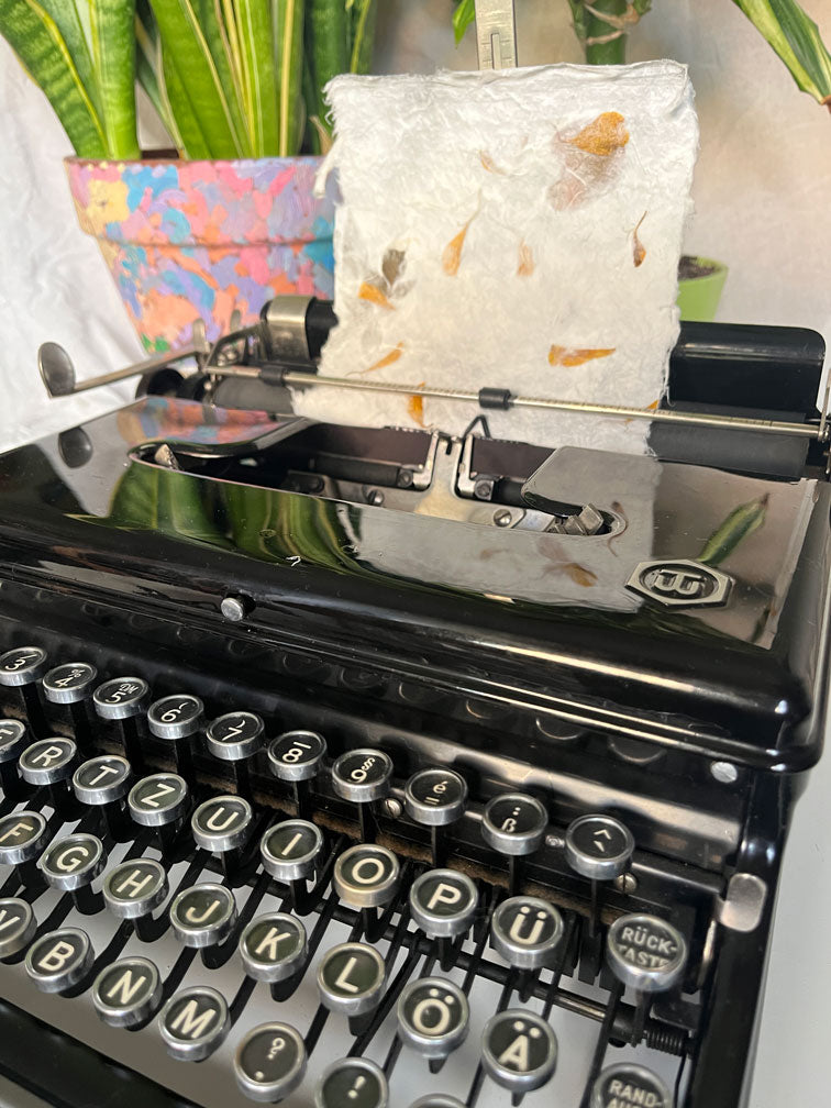 Custom Poem on Calendula paper