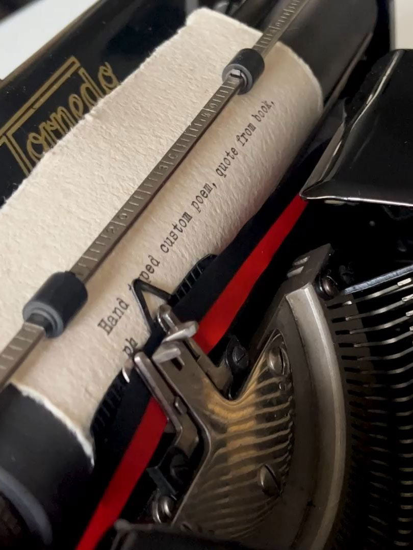 Custom Poem on Calendula paper