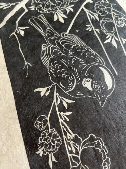 Sparrow on flower Tree